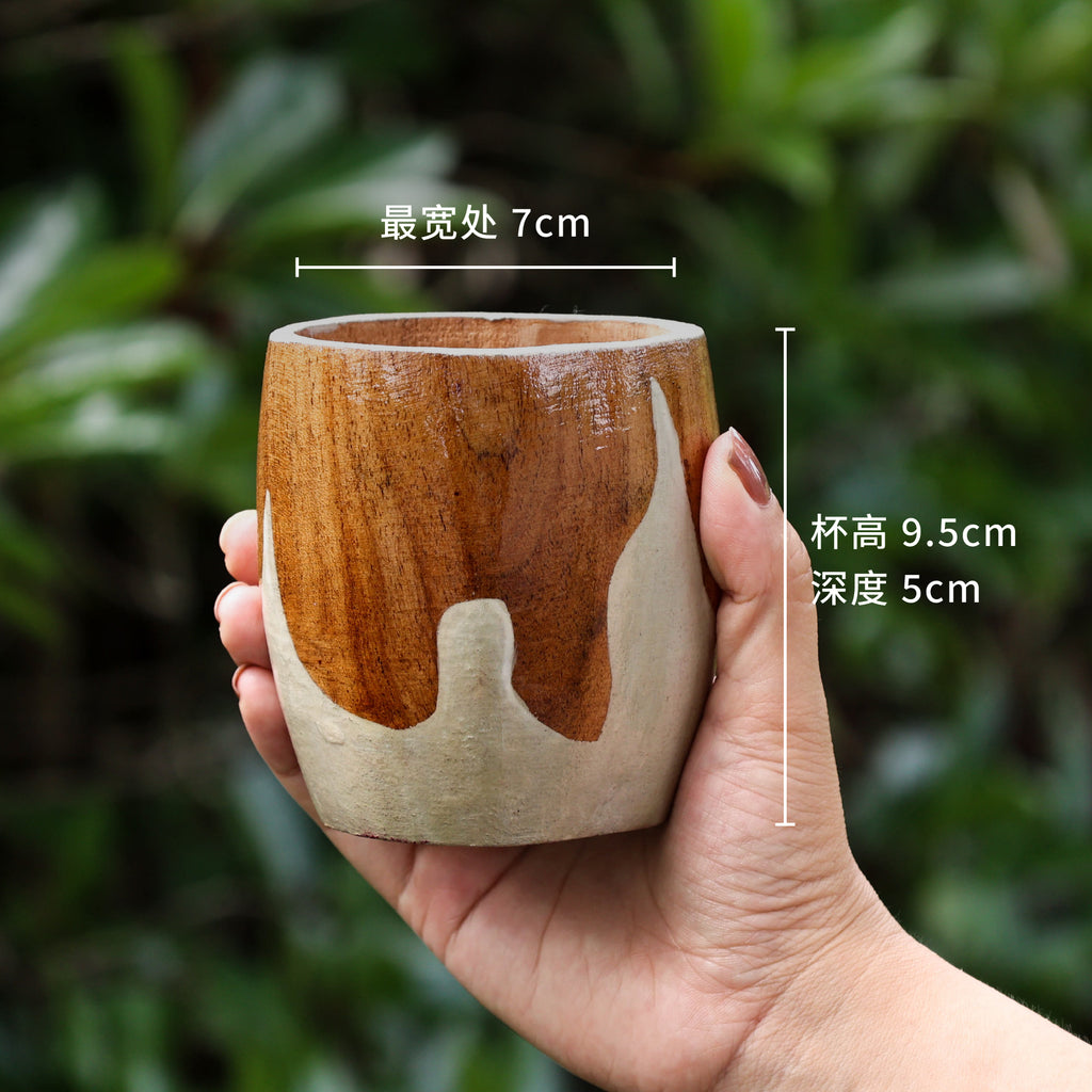 阿根廷王室款马黛茶杯  牧场风角豆木马黛茶杯#228
