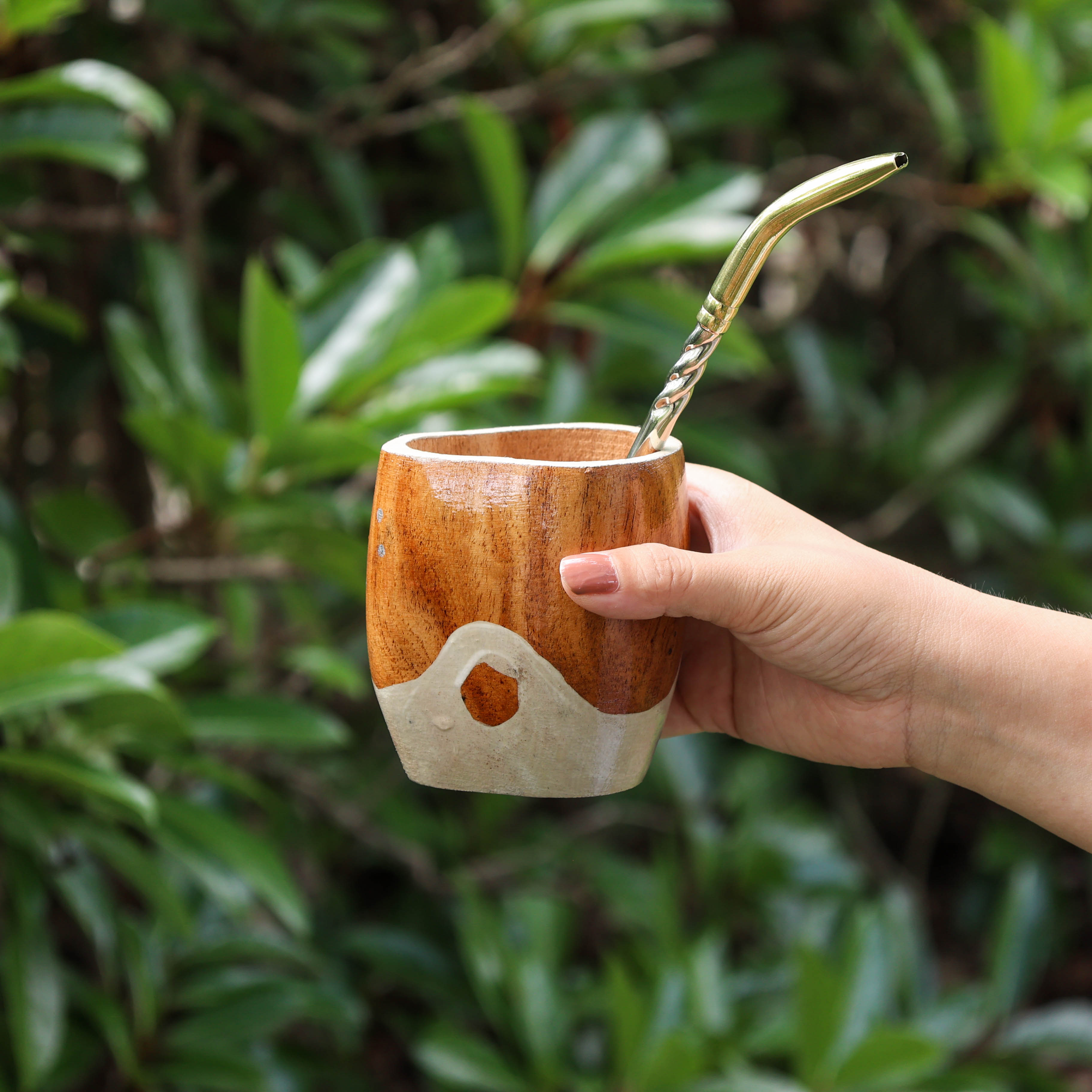 阿根廷王室款马黛茶杯  牧场风角豆木马黛茶杯#228